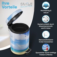 Kosmetikeimer Leuchtturm 3 Liter