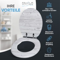 WC-Sitz mit Absenkautomatik Timber - Premium Toilettendeckel direkt vom Hersteller