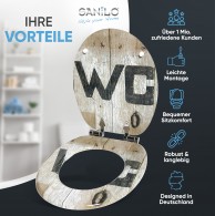 WC-Sitz mit Absenkautomatik Old Style - Premium Toilettendeckel direkt vom Hersteller