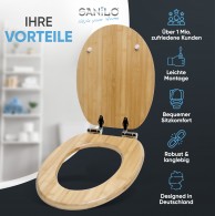 Soft Close Toilet Seat Bamboo