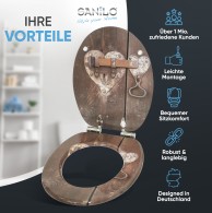 WC-Sitz mit Absenkautomatik Türschloss - Premium Toilettendeckel direkt vom Hersteller