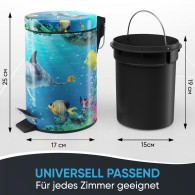 Kosmetikeimer Delphin Korallen 3 Liter
