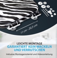 WC-Sitz mit Absenkautomatik Zebra Look - Premium Toilettendeckel direkt vom Hersteller