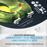 WC-Sitz mit Absenkautomatik Toucan - Premium Toilettendeckel direkt vom Hersteller