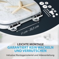 WC-Sitz mit Absenkautomatik Seestern - Premium Toilettendeckel direkt vom Hersteller