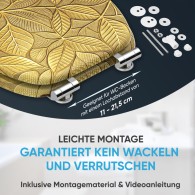 WC-Sitz mit Absenkautomatik Bractea - Premium Toilettendeckel direkt vom Hersteller
