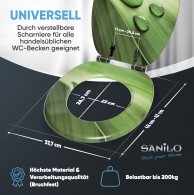 WC-Sitz mit Absenkautomatik Green Leaf - Premium Toilettendeckel direkt vom Hersteller