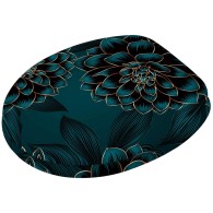 WC-Sitz Dahlien - Premium Toilettendeckel direkt vom Hersteller