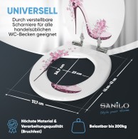 WC-Sitz mit Absenkautomatik Schuh - Premium Toilettendeckel direkt vom Hersteller
