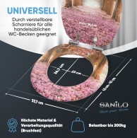 WC-Sitz mit Absenkautomatik Romantik - Premium Toilettendeckel direkt vom Hersteller