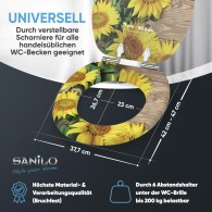WC-Sitz mit Absenkautomatik Sunflower - Premium Toilettendeckel direkt vom Hersteller