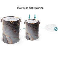 Wäschekorb Marmor Abstrakt