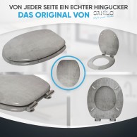 WC-Sitz mit Absenkautomatik Beton - Premium Toilettendeckel direkt vom Hersteller