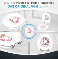 WC-Sitz mit Absenkautomatik Einhorn - Premium Toilettendeckel direkt vom Hersteller