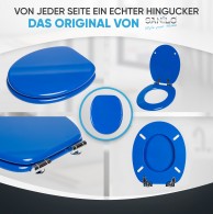 WC-Sitz mit Absenkautomatik Blau - Premium Toilettendeckel direkt vom Hersteller