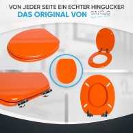 WC-Sitz mit Absenkautomatik Orange WC-Sitz mit Absenkautomatik Orange