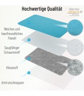 Badteppich Tautropfen Blau 70 x 110 cm