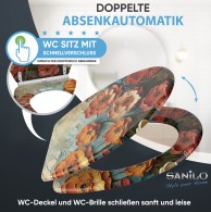 WC-Sitz mit Absenkautomatik und Schnellverschluss Florum - Premium Toilettendeckel direkt vom Hersteller