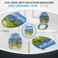 WC-Sitz mit Absenkautomatik und Schnellverschluss Alpen - Premium Toilettendeckel direkt vom Hersteller