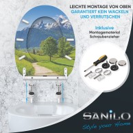 WC-Sitz mit Absenkautomatik und Schnellverschluss Alpen - Premium Toilettendeckel direkt vom Hersteller