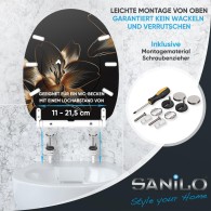 WC-Sitz mit Absenkautomatik und Schnellverschluss Aurelia - Premium Toilettendeckel direkt vom Hersteller