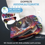 WC-Sitz mit Absenkautomatik und Schnellverschluss Aurora - Premium Toilettendeckel direkt vom Hersteller