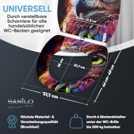 WC-Sitz mit Absenkautomatik und Schnellverschluss Aurora - Premium Toilettendeckel direkt vom Hersteller