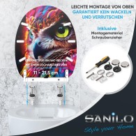 WC-Sitz mit Absenkautomatik und Schnellverschluss Aurora - Premium Toilettendeckel direkt vom Hersteller