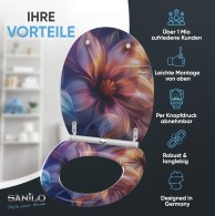 WC-Sitz mit Absenkautomatik und Schnellverschluss Nuvana - Premium Toilettendeckel direkt vom Hersteller