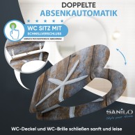 WC-Sitz mit Absenkautomatik und Schnellverschluss Bahia - Premium Toilettendeckel direkt vom Hersteller