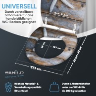 WC-Sitz mit Absenkautomatik und Schnellverschluss Bahia - Premium Toilettendeckel direkt vom Hersteller