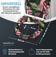 WC-Sitz mit Absenkautomatik und Schnellverschluss Bali - Premium Toilettendeckel direkt vom Hersteller