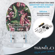 WC-Sitz mit Absenkautomatik und Schnellverschluss Bali - Premium Toilettendeckel direkt vom Hersteller