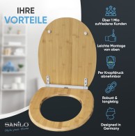 Soft Close Toilet Seat Bamboo