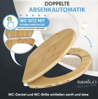Soft Close Toilet Seat Bamboo