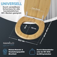 Soft Close Toilet Seat Bamboo
