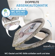 WC-Sitz mit Absenkautomatik und Schnellverschluss Bavaria - Premium Toilettendeckel direkt vom Hersteller