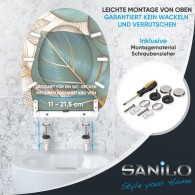 WC-Sitz mit Absenkautomatik und Schnellverschluss Beautiful - Premium Toilettendeckel direkt vom Hersteller