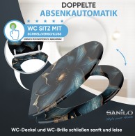 WC-Sitz mit Absenkautomatik und Schnellverschluss Bellezza - Premium Toilettendeckel direkt vom Hersteller