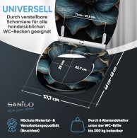 WC-Sitz mit Absenkautomatik und Schnellverschluss Bellezza - Premium Toilettendeckel direkt vom Hersteller