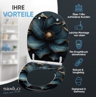 WC-Sitz mit Absenkautomatik und Schnellverschluss Bellezza - Premium Toilettendeckel direkt vom Hersteller