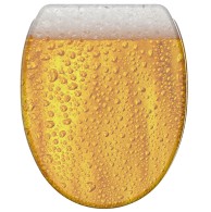 WC-Sitz mit Absenkautomatik und Schnellverschluss Bier - Premium Toilettendeckel direkt vom Hersteller