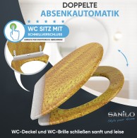 WC-Sitz mit Absenkautomatik und Schnellverschluss Bier - Premium Toilettendeckel direkt vom Hersteller