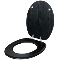 WC-Sitz Black Wood - Premium Toilettendeckel direkt vom Hersteller