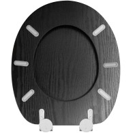 WC-Sitz Black Wood - Premium Toilettendeckel direkt vom Hersteller
