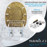WC-Sitz mit Absenkautomatik und Schnellverschluss Bractea - Premium Toilettendeckel direkt vom Hersteller