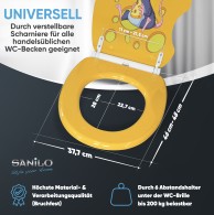 WC-Sitz mit Absenkautomatik und Schnellverschluss Cheesy - Premium Toilettendeckel direkt vom Hersteller