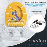 WC-Sitz mit Absenkautomatik und Schnellverschluss Cheesy - Premium Toilettendeckel direkt vom Hersteller