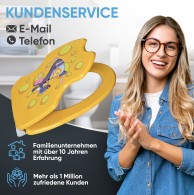WC-Sitz mit Absenkautomatik und Schnellverschluss Cheesy - Premium Toilettendeckel direkt vom Hersteller
