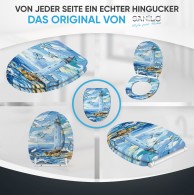 WC-Sitz mit Absenkautomatik und Schnellverschluss Coast - Premium Toilettendeckel direkt vom Hersteller